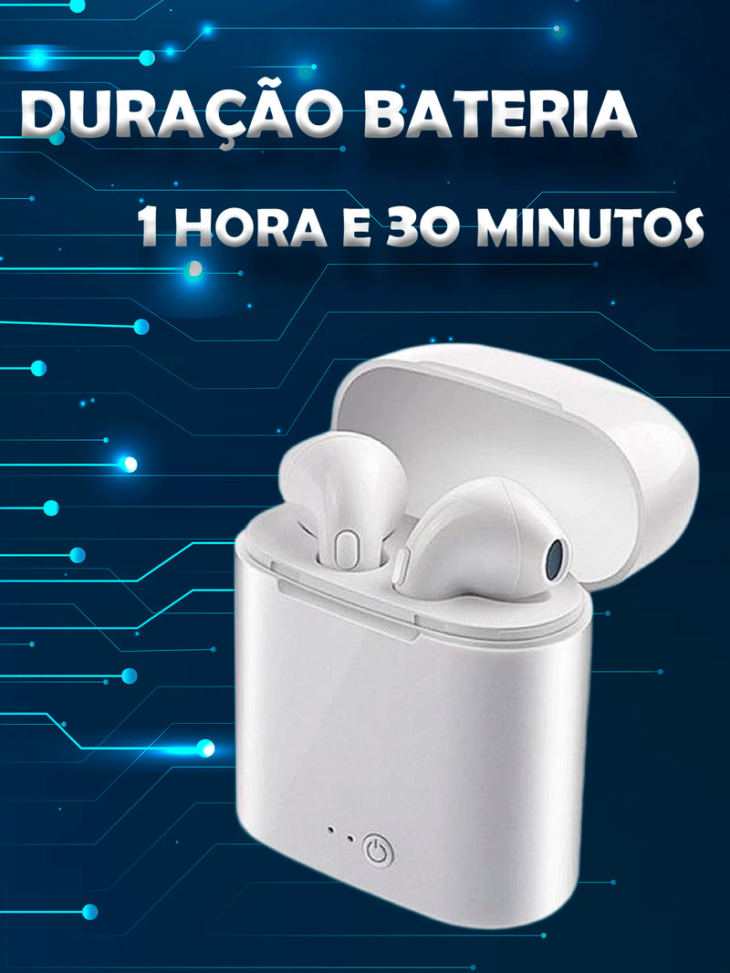 Fone de Ouvido Sem Fio i7S TWS Bluetooth - Qualidade, Conforto e Praticidade