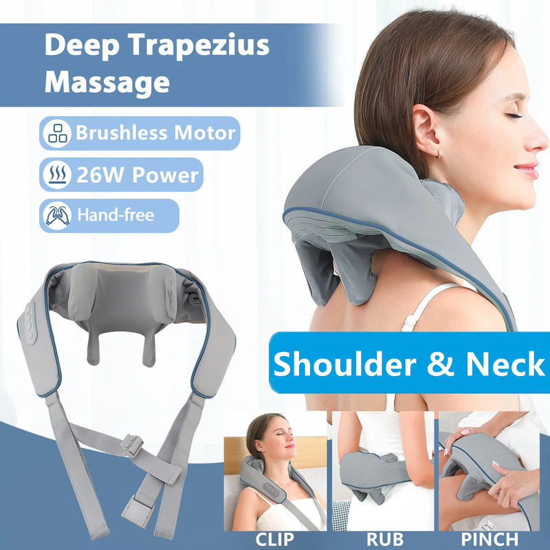 Massageador de Pescoço e Costas, Massageador de Pescoço e Ombros, Massageador para Trapézio, Massageador Elétrico para Pescoço