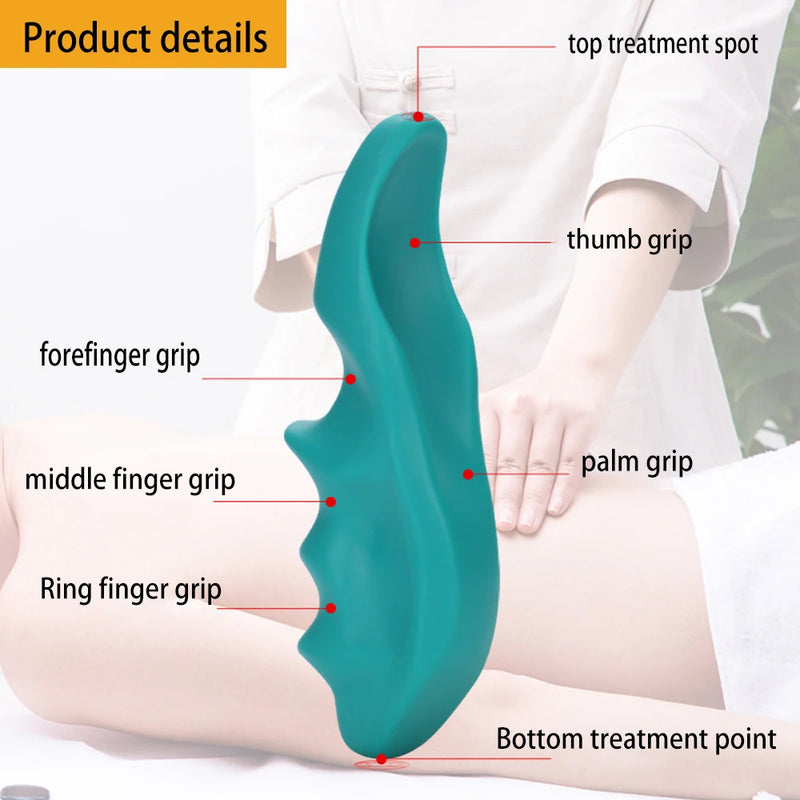 Massageador em forma de t, polegar, dedo, pressão manual, ferramentas de fisiot